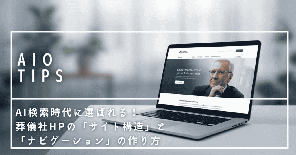 AI検索時代に選ばれる！葬儀社ホームページの「サイト構造」と「ナビゲーション」の作り方